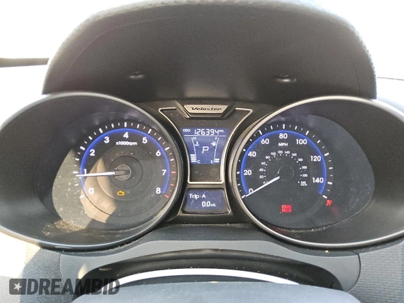 2014 Hyundai Veloster Turbo with VIN KMHTC6AE0EU211034, listed as a Copart auction lot 49711635 with 126,394 mi miles and Clean title. Bid and sale history available at DreamBid. Image 9.
