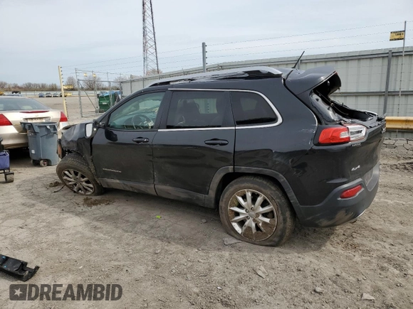 2014 Jeep Cherokee Limited with VIN 1C4PJMDS9EW210955, listed as a Copart auction lot 53263085 with 92,927 mi miles and Salvage Title. Bid and sale history available at DreamBid. Image 2.