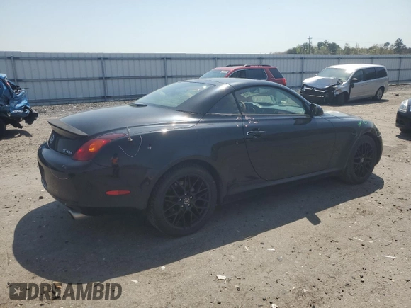 2002 Lexus SC 430 with VIN JTHFN48YX20026264, listed as a Copart auction lot 52571945 with 170,019 mi miles and Salvage Title. Bid and sale history available at DreamBid. Image 3.