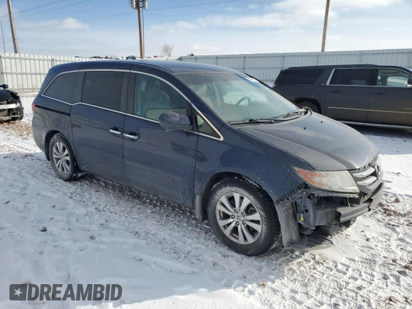 2016 Honda Odyssey EX z VIN 5FNRL5H43GB149856, wystawiony jako Copart lot #44591485 z przebiegiem 109 658 mil mil oraz Szkoda całkowita • Salvage title. Historia ofert i sprzedaży dostępna na DreamBid. Obrazek 4.