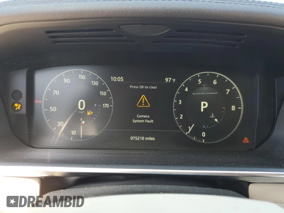 2017 Land Rover Range Rover with VIN SALGS2FE3HA359431, listed as a Copart auction lot 61728395 with 75,210 mi miles and Salvage title. Bid and sale history available at DreamBid. Image 9.