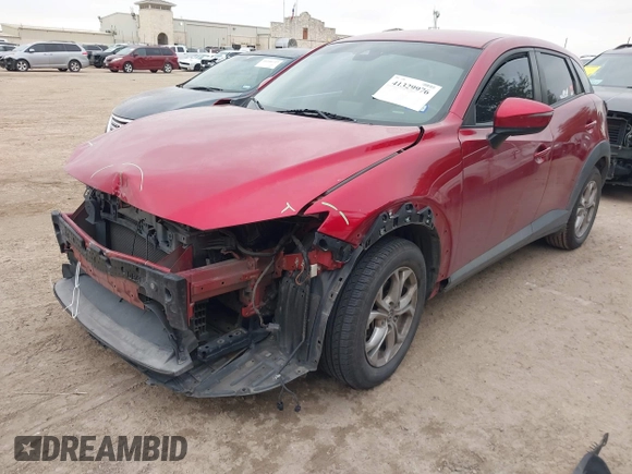 2019 Mazda CX-3 Sport with VIN JM1DKDB71K0423881, listed as a IAAI auction lot 41329976 with 65,341 mi miles. Bid and sale history available at carsss.com. Image 2.