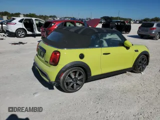 2023 MINI Convertible Cooper S with VIN WMW43DL08P3P98331, listed as a Copart auction lot 83066204 with 0 mi miles and Clean Title. Bid and sale history available at carsss.com. Image 3.