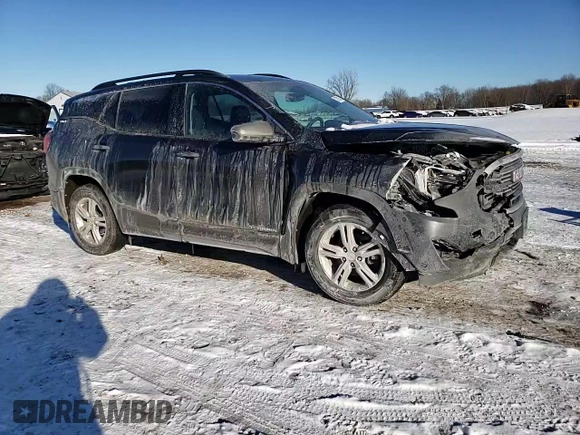 2019 GMC Terrain SLE with VIN 3GKALMEV8KL324816, listed as a Copart auction lot 87807285 with 56,487 mi miles and Salvage Title. Bid and sale history available at carsss.com. Image 12.
