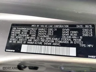2016 Volvo XC60 T5 Drive-E Premier with VIN YV440MDK5G2796227, listed as a IAAI auction lot 41630864 with 82,251 mi miles. Bid and sale history available at carsss.com. Image 9.