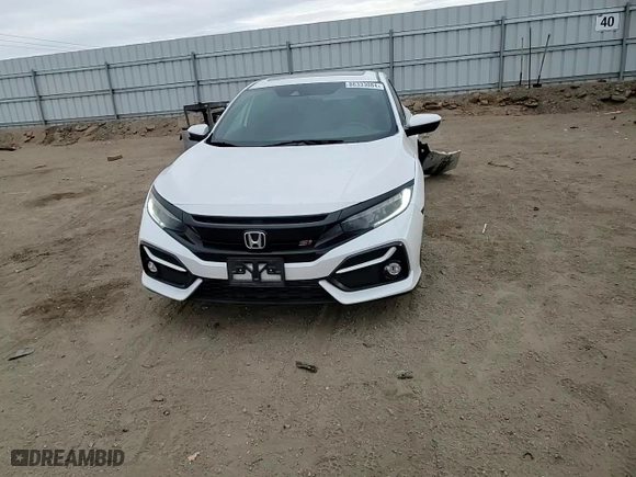 2020 Honda Civic Si Sedan with VIN 2HGFC1E58LH703567, listed as a Copart auction lot 86333084 with 54,403 mi miles and Salvage Title. Bid and sale history available at carsss.com. Image 10.