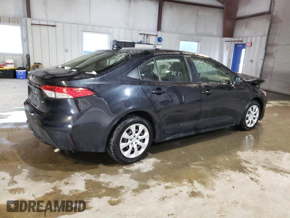 2021 Toyota Corolla LE with VIN JTDEPMAE0MJ184116, listed as a Copart auction lot 44659355 with 52,497 mi miles and Salvage Title. Bid and sale history available at carsss.com. Image 3.