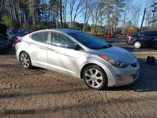 2012 Hyundai Elantra GLS with VIN KMHDH4AE1CU258404, listed as a IAAI auction lot 41766937 with 139,012 mi miles. Bid and sale history available at carsss.com. Image 1.
