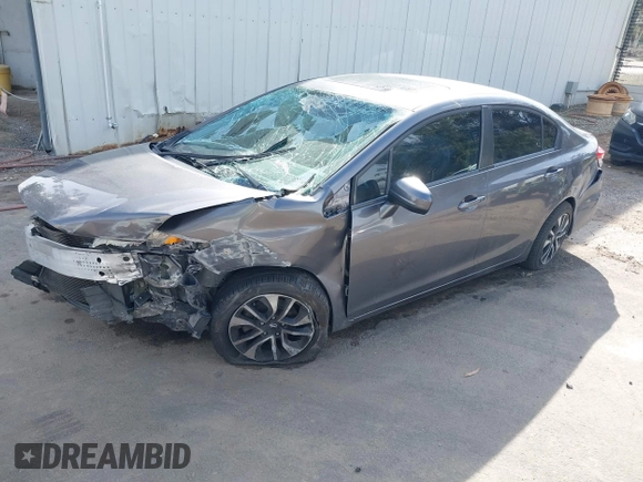 2014 Honda Civic Sedan EX with VIN 19XFB2F80EE268591, listed as a IAAI auction lot 41914223 with 1 mi miles. Bid and sale history available at carsss.com. Image 2.