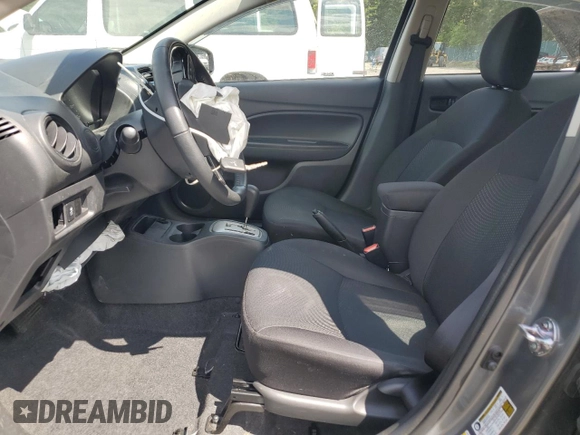 2018 Mitsubishi Mirage ES z VIN ML32F3FJ2JHF07841, wystawiony jako Copart lot #57681975 z przebiegiem 38 271 mil mil oraz Szkoda całkowita • Salvage title. Historia ofert i sprzedaży dostępna na DreamBid. Obrazek 7.