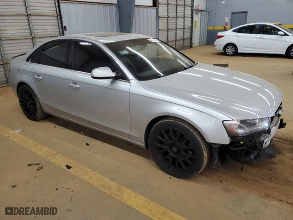 2013 Audi A4 Premium Plus with VIN WAUFFAFL3DN023715, listed as a Copart auction lot 47579555 with 164,975 mi miles and Salvage Title. Bid and sale history available at carsss.com. Image 4.
