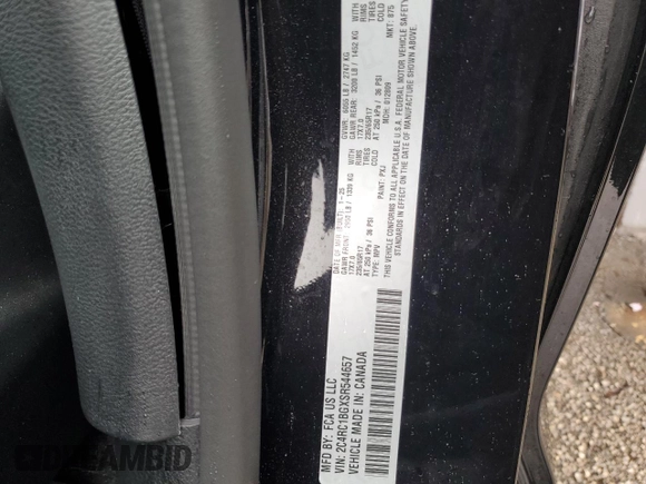2025 Chrysler Pacifica Select z VIN 2C4RC1BGXSR544657, wystawiony jako Copart lot #59881285 z przebiegiem 4 119 mil mil oraz Nie do naprawy • Non repairable. Historia ofert i sprzedaży dostępna na DreamBid. Obrazek 13.