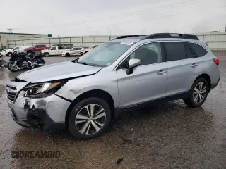 2018 Subaru Outback Limited with VIN 4S4BSENC0J3385459, listed as a Copart auction lot 57396385 with 128,376 mi miles and Salvage title. Bid and sale history available at DreamBid. Image 1.