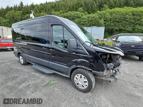 2018 Ford Transit Passenger XL with VIN 1FBAX2CM3JKA84979, listed as a Copart auction lot 59193135 with 65,920 mi miles and Salvage title. Bid and sale history available at DreamBid. Image 4.