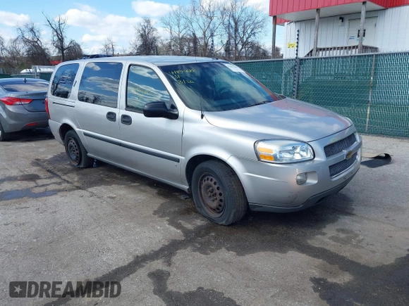 2007 Chevrolet Uplander LS Fleet with VIN 1GNDV23W47D213865, listed as a IAAI auction lot 41894688 with 259,018 mi miles. Bid and sale history available at carsss.com. Image 1.