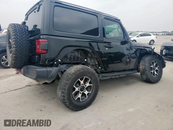 2020 Jeep Wrangler Rubicon with VIN 1C4HJXCG3LW212460, listed as a Copart auction lot 57546715 with 33,085 mi miles and Salvage title. Bid and sale history available at DreamBid. Image 3.