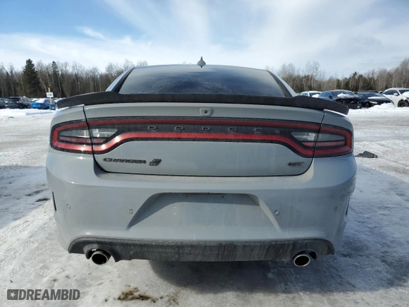 2022 Dodge Charger GT with VIN 2C3CDXMG3NH184309, listed as a Copart auction lot 46615515 with 0 mi miles and Salvage Title. Bid and sale history available at carsss.com. Image 6.