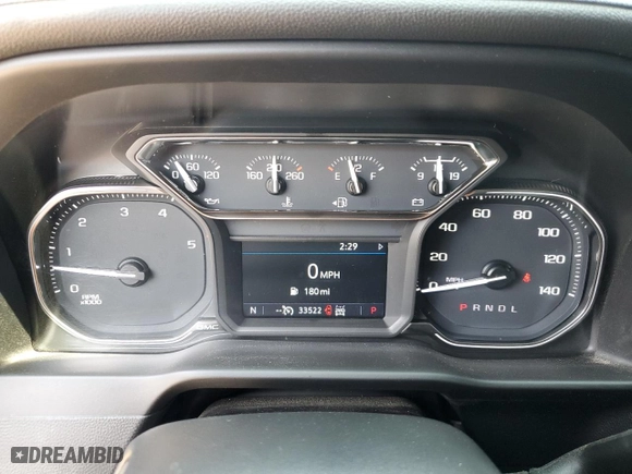 2021 GMC Sierra 2500HD AT4 with VIN 1GT49PEY2MF318736, listed as a Copart auction lot 67909674 with 33,522 mi miles and Clean Title. Bid and sale history available at carsss.com. Image 9.
