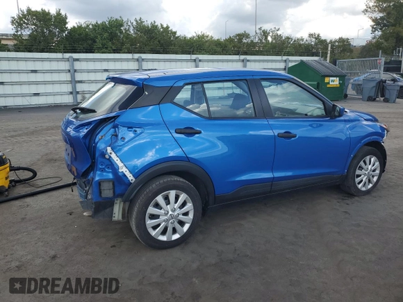 2022 Nissan Kicks S z VIN 3N1CP5BVXNL498820, wystawiony jako Copart lot #86065314 z przebiegiem 38 609 mil mil oraz Szkoda całkowita • Salvage title. Historia ofert i sprzedaży dostępna na DreamBid. Obrazek 3.