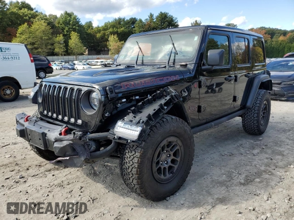 2023 Jeep Wrangler Rubicon with VIN 1C4HJXFN4PW636133, listed as a Copart auction lot 75499614 with 13,252 mi miles and Salvage title. Bid and sale history available at DreamBid. Image 1.