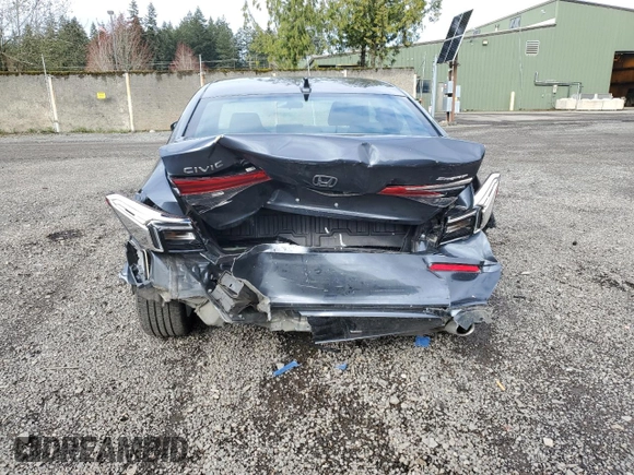 2023 Honda Civic Sedan Sport with VIN 2HGFE2F52PH517298, listed as a Copart auction lot 51676335 with 21,427 mi miles and Salvage Title. Bid and sale history available at carsss.com. Image 6.