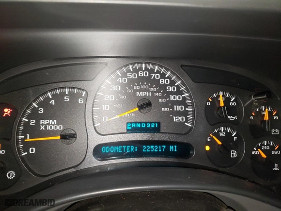 2003 Chevrolet Silverado 1500HD LS with VIN 1GCGK13U53F120908, listed as a Copart auction lot 47984645 with 225,217 mi miles and Clean Title. Bid and sale history available at carsss.com. Image 9.