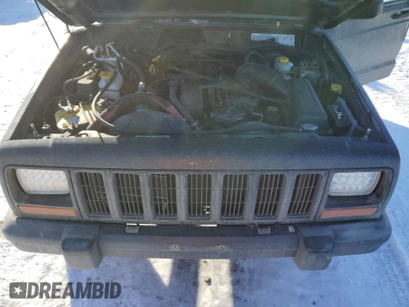 2001 Jeep Cherokee Sport with VIN 1J4FT48S41L615093, listed as a Copart auction lot 88459365 with 257,336 mi miles and Clean Title. Bid and sale history available at carsss.com. Image 12.