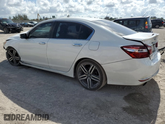 2016 Honda Accord Sport с VIN 1HGCR2F58GA179122, выставлен на аукционе Copart как лот 61307005 с пробегом 143 260 миль миль и Списание • Salvage title. История ставок и продаж доступна на DreamBid. Изображение 2.
