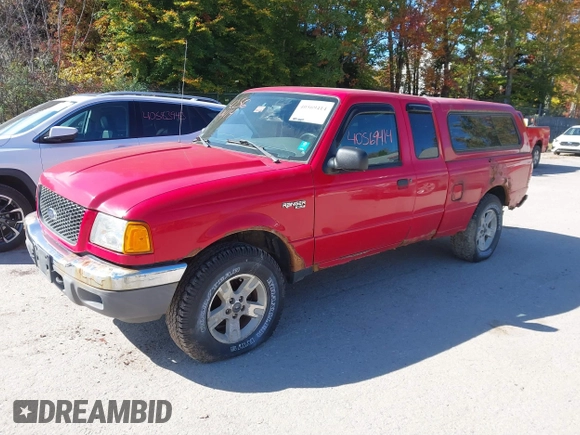 2003 Ford Ranger XL Fleet with VIN 1FTZR15E23TA28067, listed as a IAAI auction lot 40569414 with 114,333 mi miles. Bid and sale history available at carsss.com. Image 2.