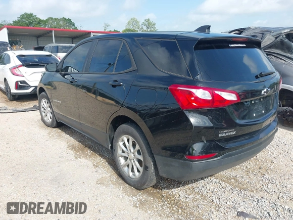 2020 Chevrolet Equinox LS with VIN 2GNAXHEV2L6266335, listed as a IAAI auction lot 41884385 with 85,441 mi miles. Bid and sale history available at carsss.com. Image 3.