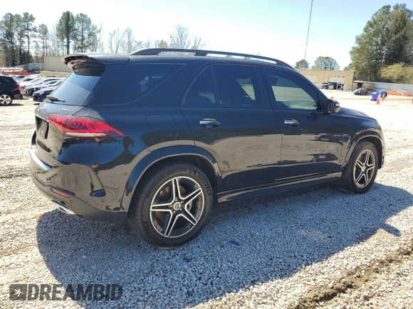 2022 Mercedes-Benz GLE 450 with VIN 4JGFB5KB0NA811004, listed as a Copart auction lot 49235325 with 26,274 mi miles and Salvage title. Bid and sale history available at DreamBid. Image 3.