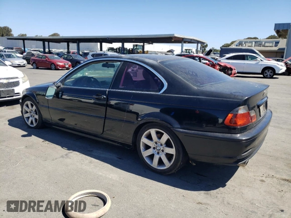 2001 BMW 3 Series 325Ci with VIN WBABN334X1JW49159, listed as a Copart auction lot 67799724 with 215,468 mi miles and Salvage Title. Bid and sale history available at carsss.com. Image 2.
