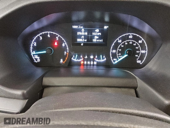 2023 Ford Transit Cargo with VIN 1FTBR1Y84PKB67779, listed as a Copart auction lot 45707285 with 16,861 mi miles and Clean Title. Bid and sale history available at DreamBid. Image 9.