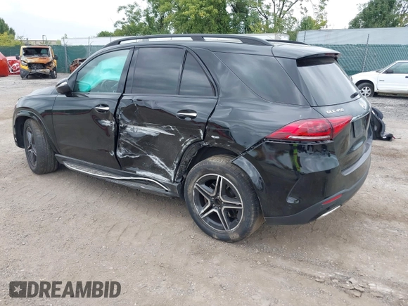 2020 Mercedes-Benz GLE 450 with VIN 4JGFB5KEXLA100966, listed as a IAAI auction lot 40288315 with 47,768 mi miles and . Bid and sale history available at DreamBid. Image 3.