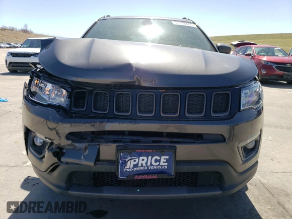 2021 Jeep Compass 80th Anniversary with VIN 3C4NJDEB1MT550319, listed as a Copart auction lot 52038445 with 28,461 mi miles and Salvage title. Bid and sale history available at DreamBid. Image 5.