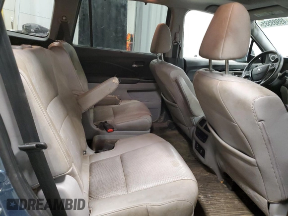 2016 Honda Pilot Elite with VIN 5FNYF6H00GB127495, listed as a Copart auction lot 49989585 with 115,037 mi miles and Salvage Title. Bid and sale history available at carsss.com. Image 11.