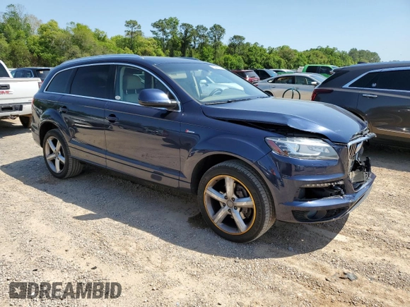 2014 Audi Q7 3.0T S line Prestige with VIN WA1DGAFE7ED001727, listed as a Copart auction lot 52205025 with 82,336 mi miles and Salvage Title. Bid and sale history available at carsss.com. Image 4.