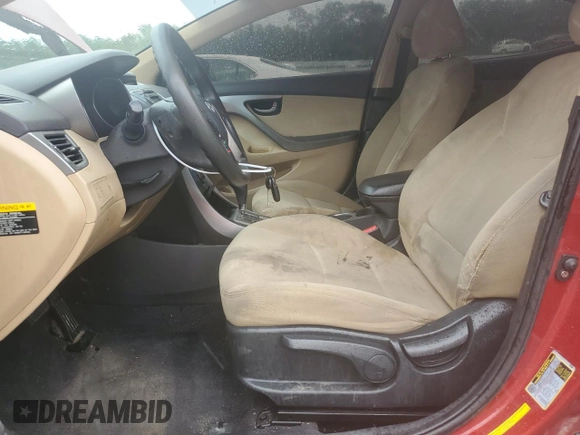 2013 Hyundai Elantra GLS with VIN KMHDH4AE2DU747914, listed as a Copart auction lot 59400225 with 131,302 mi miles and Clean title. Bid and sale history available at DreamBid. Image 7.