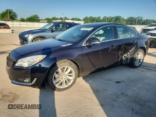 2014 Buick Regal z VIN 2G4GK5EX6E9324851, wystawiony jako Copart lot #61233305 z przebiegiem 99 624 mil mil oraz Szkoda całkowita • Salvage title. Historia ofert i sprzedaży dostępna na DreamBid. Obrazek 1.