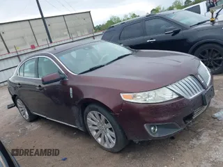 2012 Lincoln MKS with VIN 1LNHL9DRXCG802649, listed as a IAAI auction lot 41886148 with 1 mi miles. Bid and sale history available at carsss.com. Image 1.