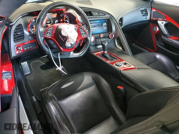 2019 Chevrolet Corvette 2LT with VIN 1G1YD2D73K5119878, listed as a Copart auction lot 88637575 with 71,077 mi miles and Salvage Title. Bid and sale history available at carsss.com. Image 8.