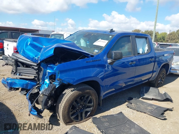 2024 Chevrolet Silverado 1500 Custom with VIN 3GCPABEK1RG202503, listed as a IAAI auction lot 40682689 with 6,605 mi miles and . Bid and sale history available at DreamBid. Image 18.