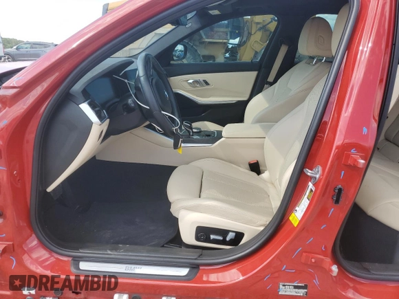 2022 BMW 3 Series 330i with VIN 3MW5R1J06N8C33956, listed as a Copart auction lot 56572065 with 60,867 mi miles and Salvage title. Bid and sale history available at DreamBid. Image 7.