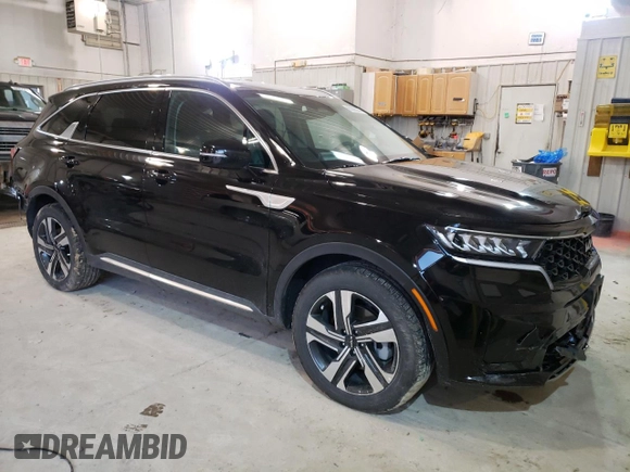 2023 Kia Sorento Hybrid EX with VIN KNDRHDLG2P5205090, listed as a Copart auction lot 80365214 with 11,573 mi miles and Salvage Title. Bid and sale history available at carsss.com. Image 4.