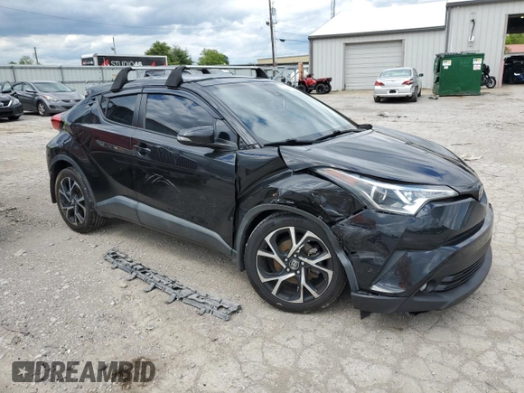 2018 Toyota C-HR XLE with VIN NMTKHMBX8JR001705, listed as a Copart auction lot 57764705 with 92,847 mi miles and Salvage title. Bid and sale history available at DreamBid. Image 4.