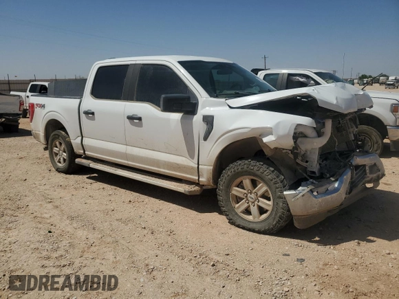 2022 Ford F-150 XL with VIN 1FTFW1E53NFB87371, listed as a Copart auction lot 52205675 with 105,772 mi miles and Salvage Title. Bid and sale history available at carsss.com. Image 4.