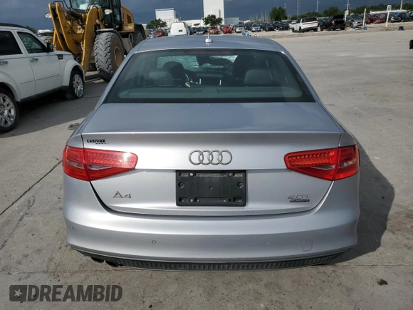 2015 Audi A4 Premium Plus with VIN WAUHFAFL5FN040401, listed as a Copart auction lot 62241544 with 0 mi miles and Salvage Title. Bid and sale history available at carsss.com. Image 6.
