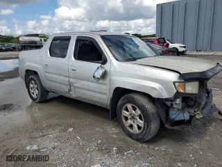 2007 Honda Ridgeline RTL w/Leather with VIN 2HJYK16557H529774, listed as a Copart auction lot 69822314 with 0 mi miles and Non Repairable. Bid and sale history available at carsss.com. Image 4.