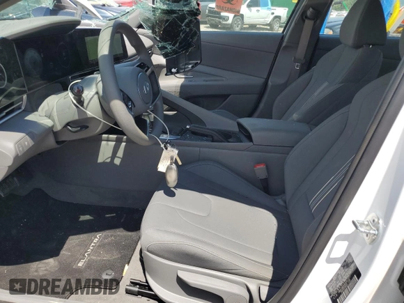 2024 Hyundai Elantra SEL with VIN KMHLM4DG4RU812211, listed as a Copart auction lot 63110035 with 3,612 mi miles and Salvage title. Bid and sale history available at DreamBid. Image 7.