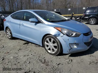 2011 Hyundai Elantra Ltd with VIN KMHDH4AE6BU159320, listed as a Copart auction lot 48778445 with 136,289 mi miles and Salvage Title. Bid and sale history available at carsss.com. Image 4.